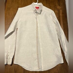 Zara Man Beige Button-Up Shirt